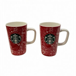 12 oz Red Starbucks Holiday Mugs - Set of 2